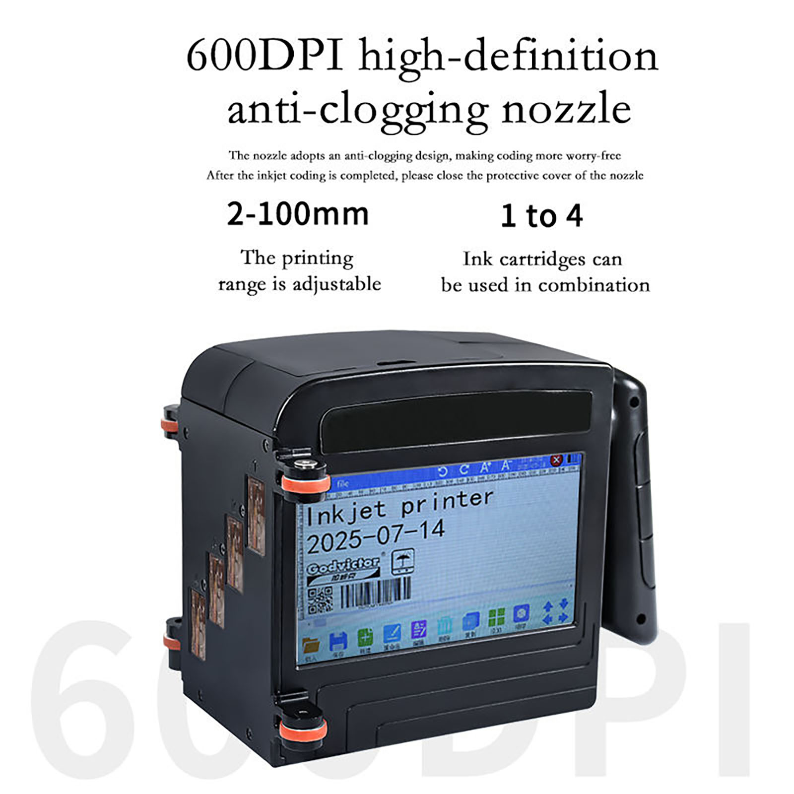 طابعة نفث الحبر المحمولة ZM-C1 - مراجعة Barcode Printer وسعره