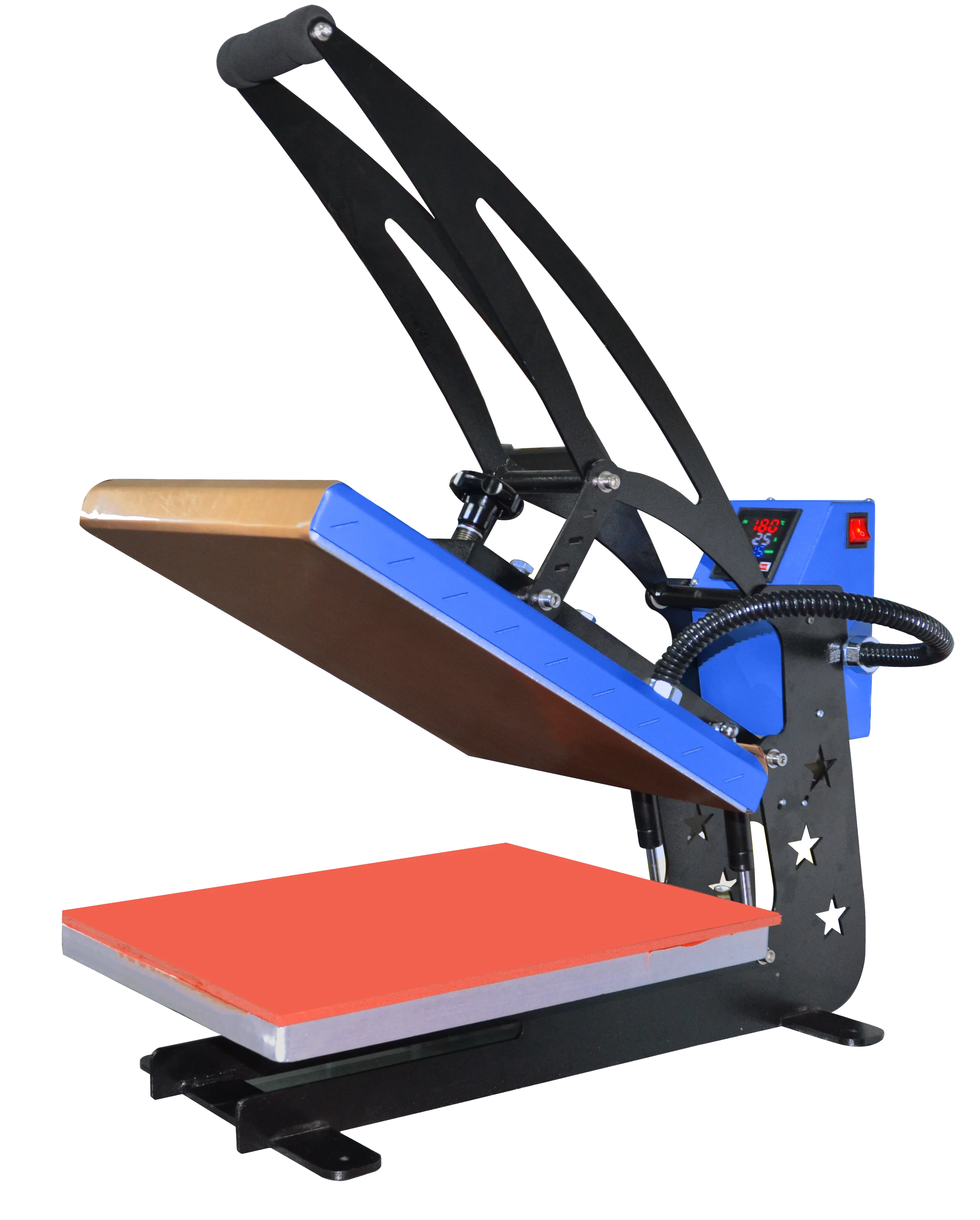 آلة كبس حراري يدوية عالية الضغ - مراجعة Commercial Fabric Printing Machine وسعره